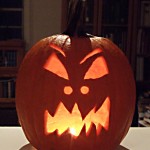 Traditional scary pumpkin